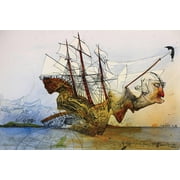 Ralph Steadman - Curse Of Lono Poster By Ralph Steadman - 36x24