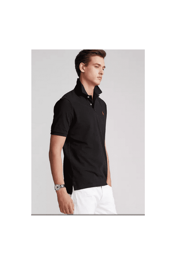 Ralph by Ralph Lauren Men's Classic Fit Iconic Mesh Polo, Black