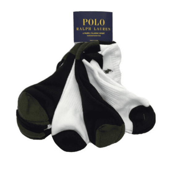 Ralph lauren Polo Classic Sport, Cushioned Comfort Sole, 6 Pairs, Multicolor