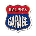 thumbnail image 1 of Ralph's Garage 6 inch X 6 inch Shield Shaped Commercial Grade Plastic Sign Weather Resistant, UV Protected To last, Gift for Dads and Uncles Classic Americana Crafted in the USA, 1 of 6