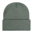 thumbnail image 1 of absanyy Women's Acrylic Beanie - Gray, Free Size, Stretchy Universal Fit, Warm Winter Hat, Machine Washable, Wrinkle Resistant for Daily & Outdoor Use, 1 of 1