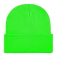 thumbnail image 1 of absanyy Women's Acrylic Warm Winter Beanie - Cuffed, Free Size, Mint Green - Stretchy, Cold Weather Accessory for Daily & Outdoor Use, 1 of 1