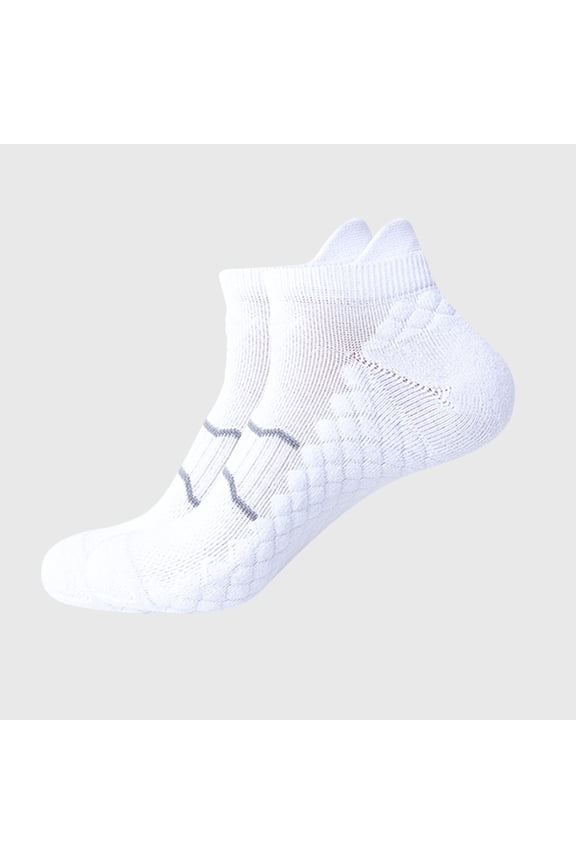 Women's Cotton Ankle Athletic Socks - Moisture Wicking, Breathable, White, One Size Fits Most for Sports & Daily Wear