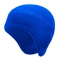 thumbnail image 1 of absanyy Women's Warm Winter Fleece Beanie with Ear Flaps - Windproof, Free Size, Blue, Soft & Machine Washable for Cold Weather, 1 of 2