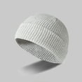 thumbnail image 1 of absanyy Women's White Beanie - Soft Warm, Free Size (One Size Fits All), Machine Washable for Winter Casual & Outdoor Activities, 1 of 2