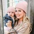 thumbnail image 1 of absanyy Women's Winter Beanie - Pink, Free Size, Stretchy Nylon-Spandex, Warm Cuffed Beanie for Everyday Cold Weather Commutes & Outdoor Activities, 1 of 3