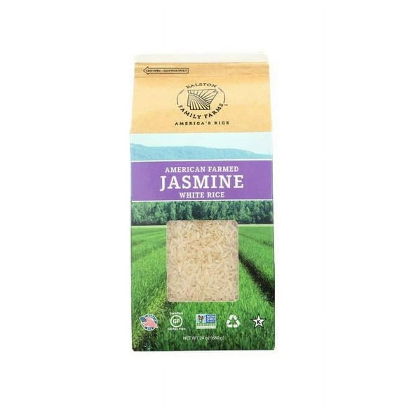 Ralston Family Farms  24 oz White Jasmine Rice - Pack of 6