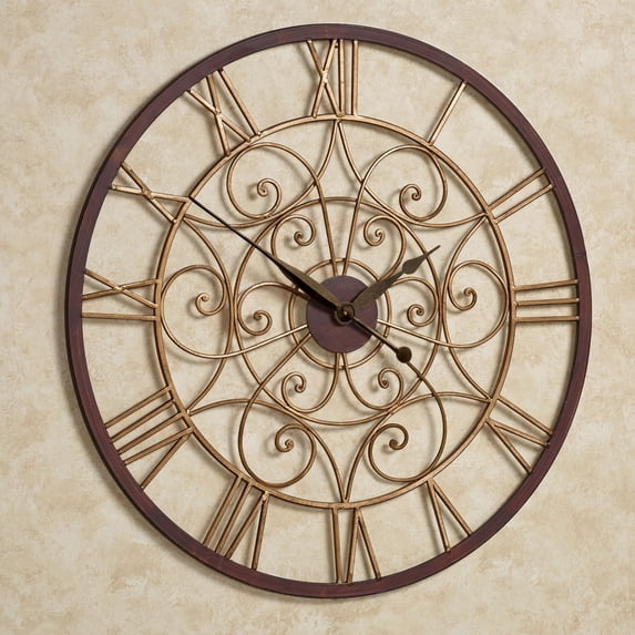 Ralston Wall Clock Antique Gold Antique Gold