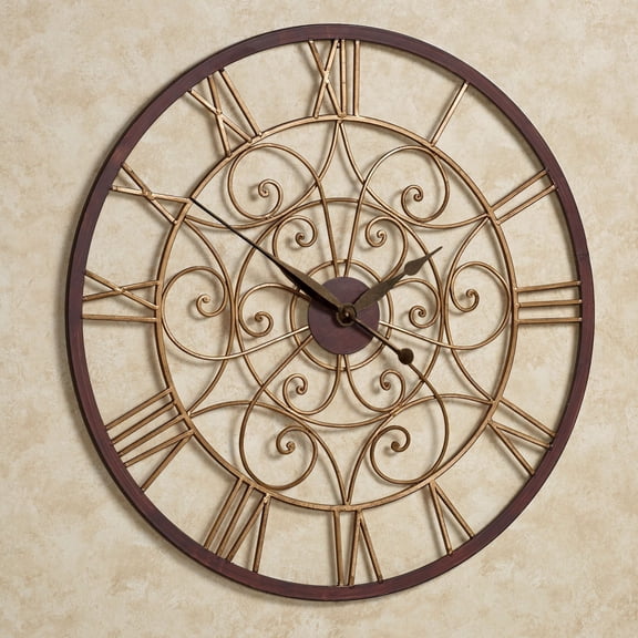 Ralston Wall Clock Antique Gold Antique Gold
