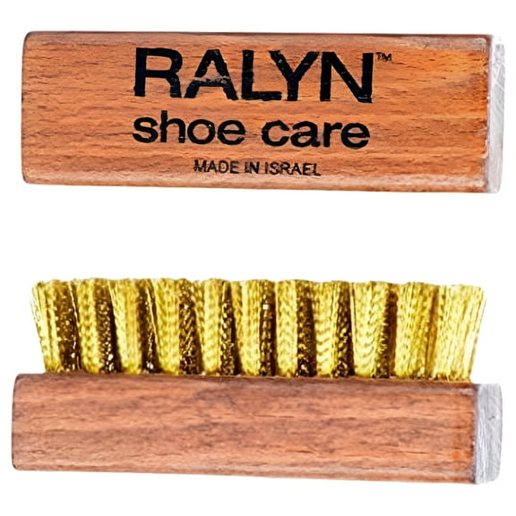 Ralyn Brass Suede Shoe Brush