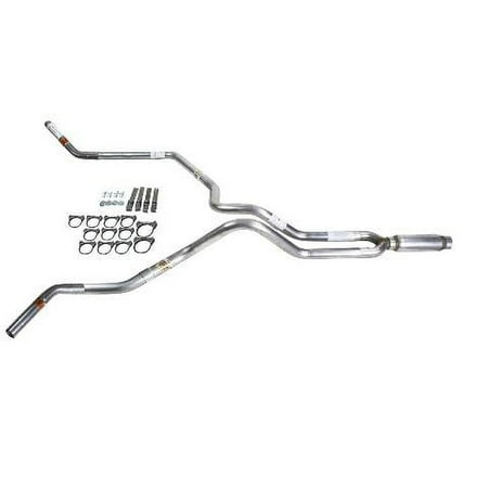 Ram 02-03 dual exhaust 2.5 MA pipe Glass Pack muffler Corner exit