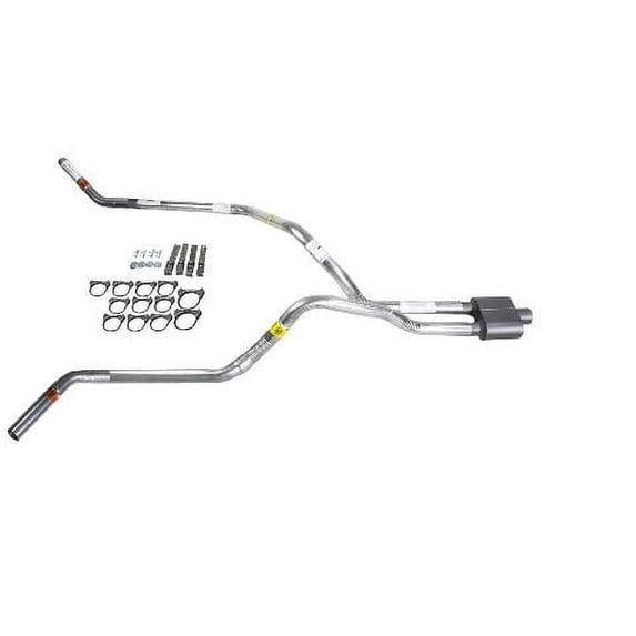 Ram 02-03 dual exhaust 2.5 pipe 1 chamber muffler Corner exit