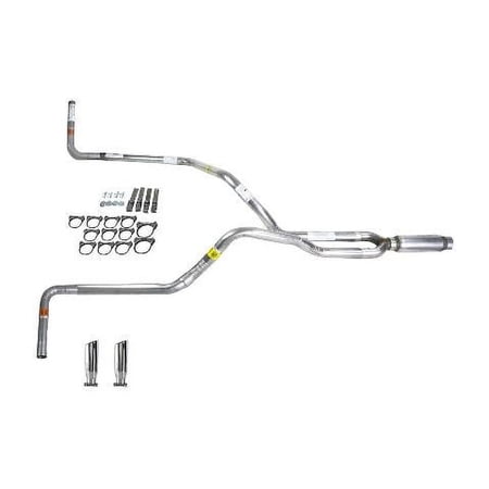 Ram 02-03 dual exhaust 2.5 pipe Glass Pack muffler RC Tip Side Exit