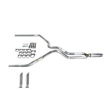 Ram 04-06 dual exhaust 2.5 MA pipe Glass Pack muffler SC Tip