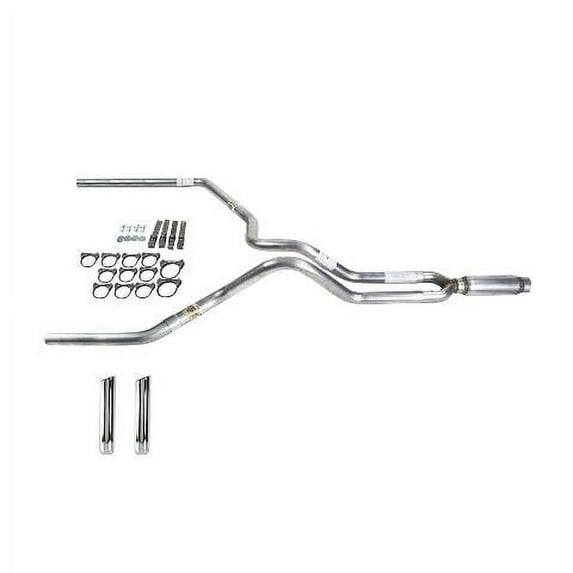 Ram 07-08 dual exhaust 2.5 MA pipe Glass Pack muffler RW Tip