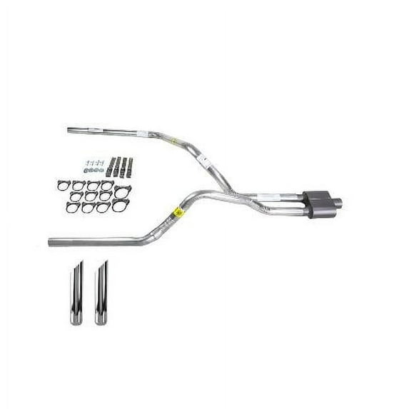Ram 07-08 dual exhaust 2.5 pipe 1 chamber muffler RW Tip