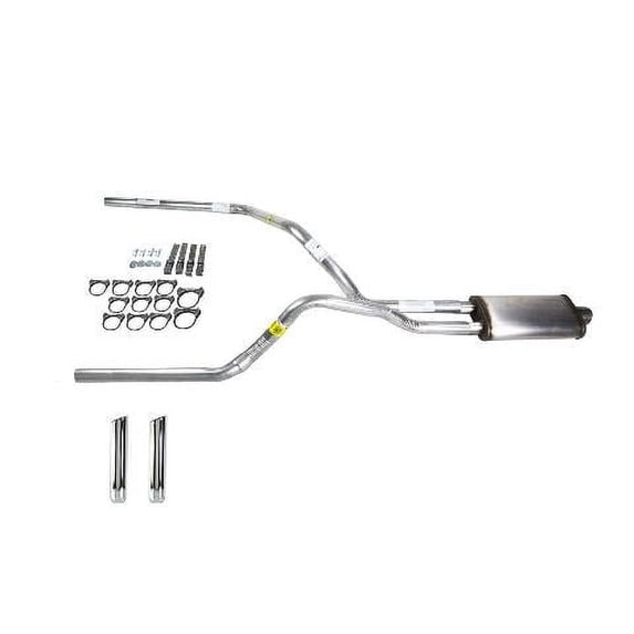 Ram 07-08 dual exhaust 2.5 pipe Stainless muffler RW Tip