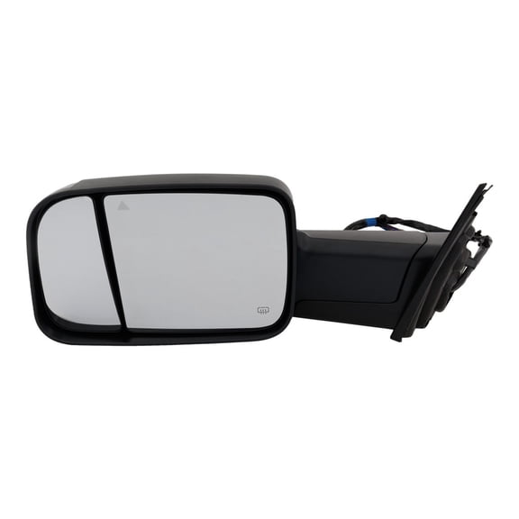 For Ram 1500 2020 21 22 23 2024 Door Mirror Driver Side | Power | Towing Mirror | Manual Folding | Heated | Textured Black | With Signal Light | W/Memory | W/Temperature Sensor | CH1320529 | 68477575