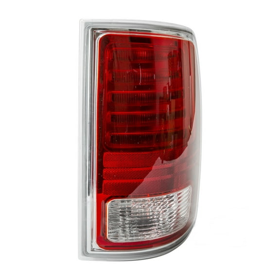 For Ram 1500/2500/3500 2013 14 15 16 17 2018 Tail Light Passenger Side | LED | Red & Clear Lens | Plastic | Chrome | Premium Type | Light/Heavy Duty | Replacement For CH2801203 | 68093078AC