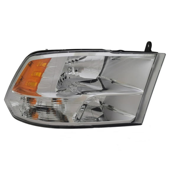 For Ram 1500 Classic 2019 2020 2021 2022 Headlight Passenger Side | CAPA | Clear & Amber Lens | Plastic | Chrome Trim | Standard Type | Replacement For CH2503242, CH2503242C | 68096438AJ