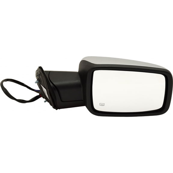 For Ram 1500 Mirror 2013 14 15 16 17 2018 Passenger Side Passenger Side Power Folding | Heated | Non-Towing | w/ Memory | Signal & Puddle Light | w/o Side Object Sensor | Chrome | 68096198AF