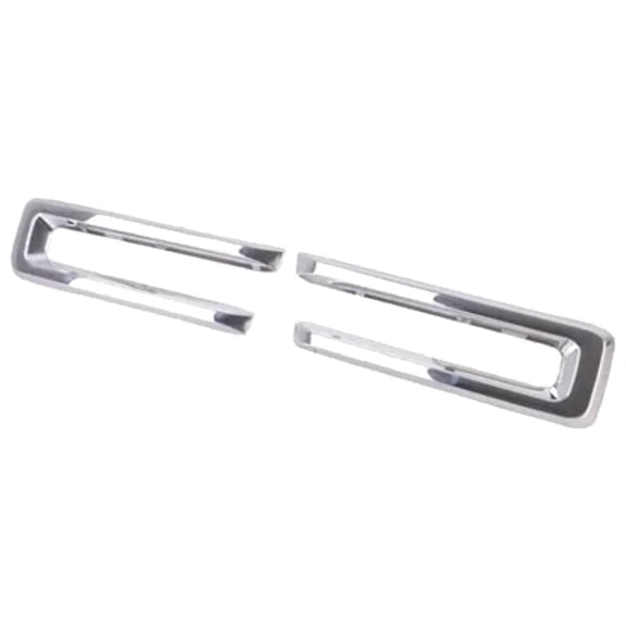 For Ram 2500/3500 2019 2020 2021 2022 Grille Trim Ring | 2-Piece Set | Nostrils | Chrome | Made Of Plastic | CAPA | Replacement For CH1210139 | CH1210139C, 191275841075