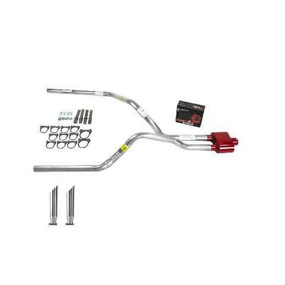 Ram 94-01 dual exhaust 2.5 pipe Cherry Bomb Extreme SC Tip