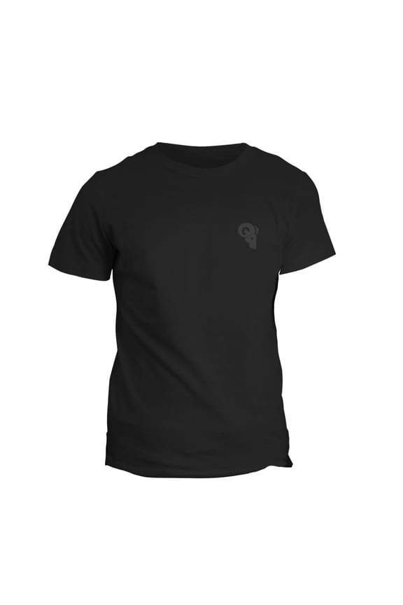 Everyday Basic Logo T-Shirt – Ultra Soft 60/40 Sueded Blend Fabric - Blackout