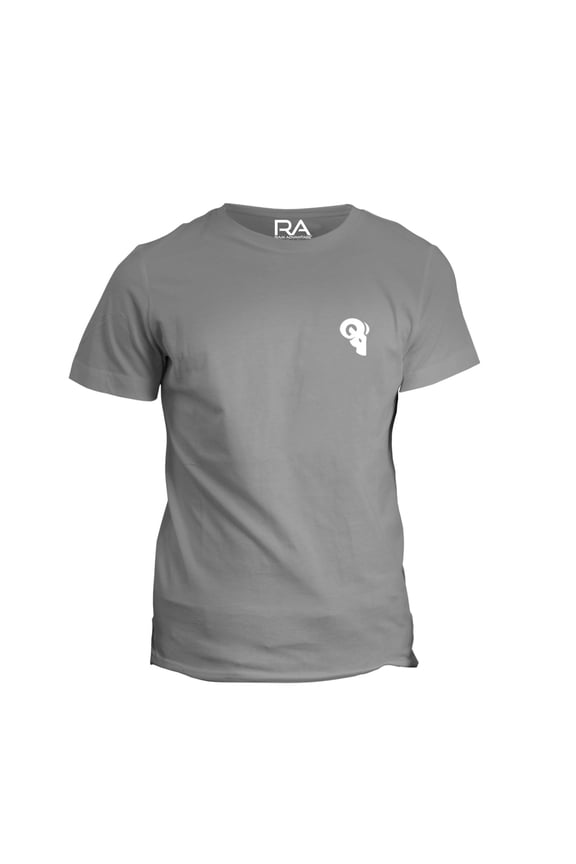 Everyday Basic Logo T-Shirt – Ultra Soft 60/40 Sueded Blend Fabric - Heather White