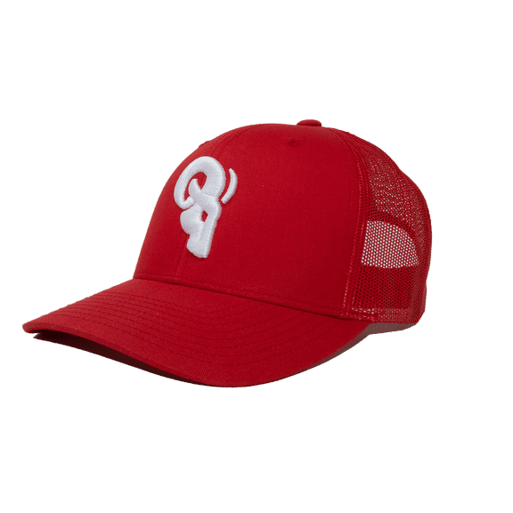 Ram Advantage Trucker Hat - Adjustable Snapback for Men and Women - Red