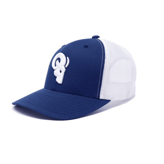 Ram Advantage Trucker Hat - Adjustable Snapback for Men and Women - Royal Blue