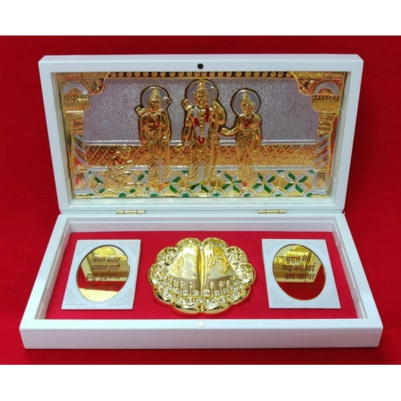 Ram Darbar Pocket temple for gifting and Home Decor White