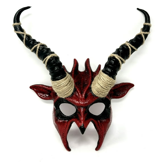 Ram Goat Masquerade Demon Devil Horn Mask Costume Halloween Party Masks