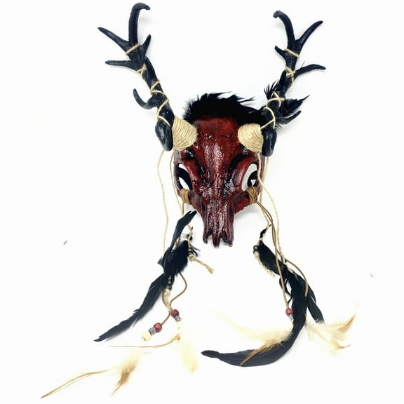 Ram Goat Masquerade Demon Devil Horn Mask Costume Halloween Party Masks