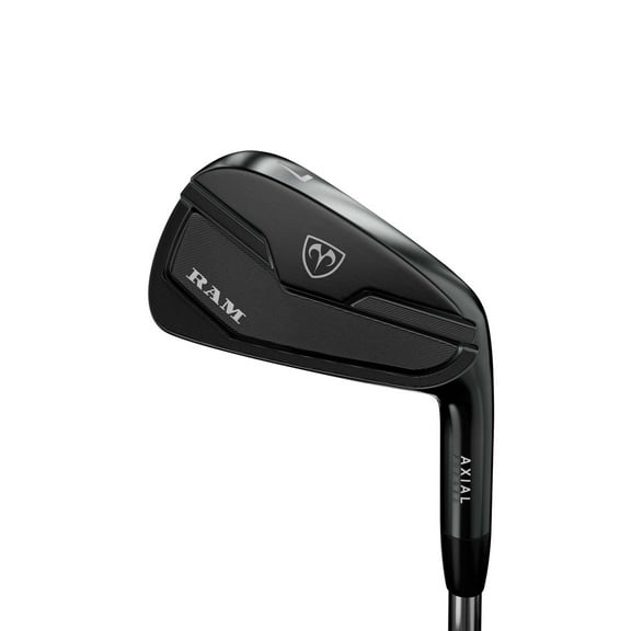 Ram Golf Axial Black Forged Mens Right Hand Iron Set (4-PW) Steel Shaft Stiff Flex