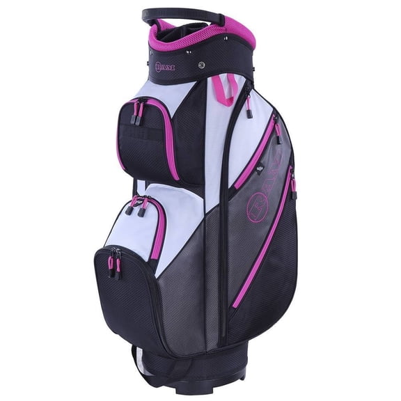Ram Golf Club Lightweight Ladies Cart Bag with 14 Way Dividers Grey, Pink
