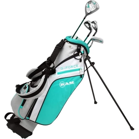Ram Golf Junior G-Force Girls Right Hand Golf Clubs Set with Bag