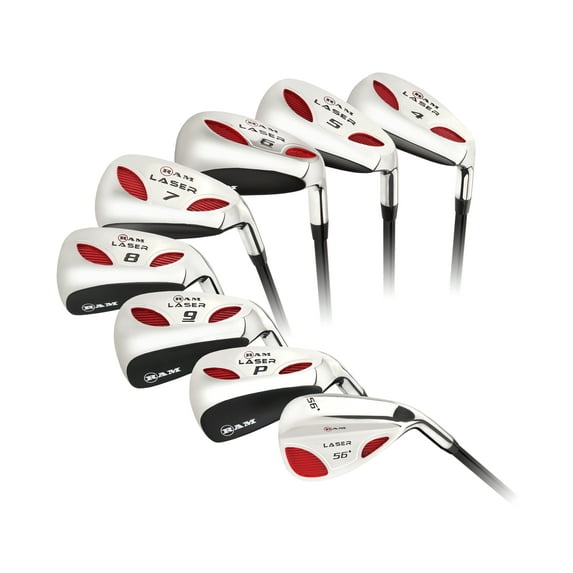Ram Golf Laser Graphite Hybrid Irons Set 4-SW (8 Clubs) - Mens Right Hand - Senior Flex