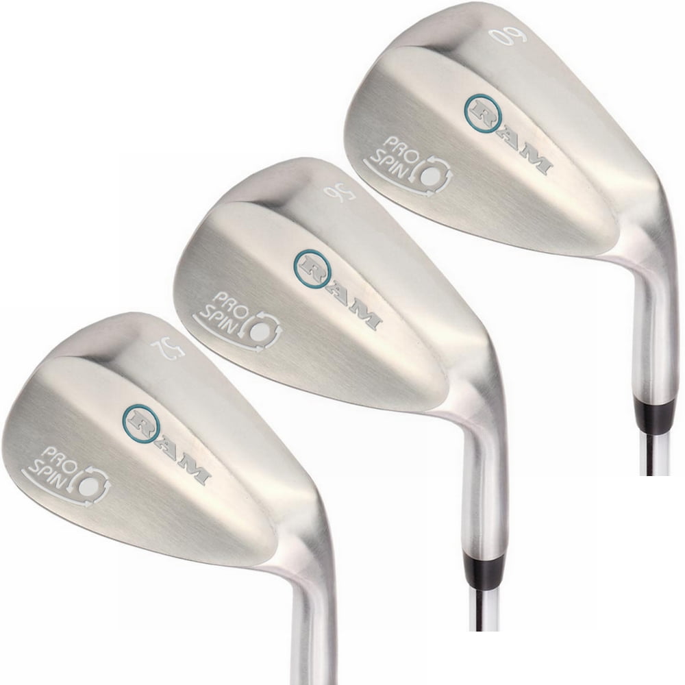 Ram Golf Pro Spin 3 Wedge Set 52° Gap, 56° Sand, 60° Lob Wedges