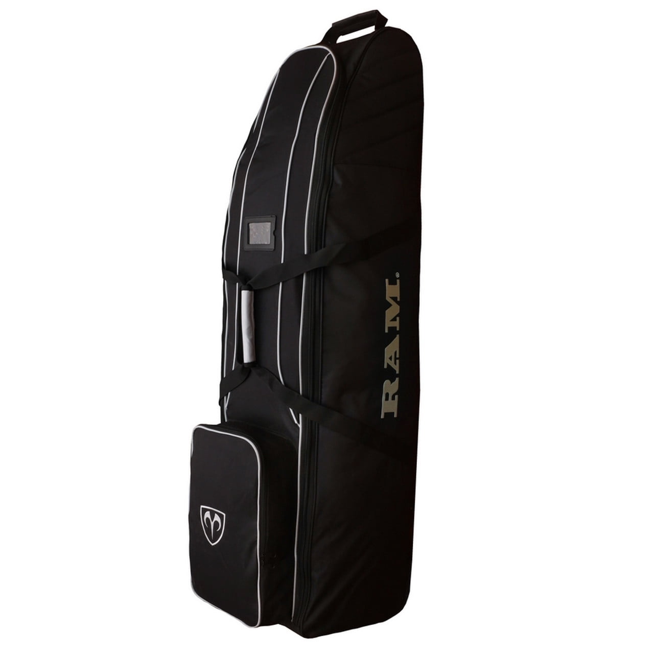 Ram Golf SDX Wheeled Golf Travel Cover / Flight Bag, Black/Silver