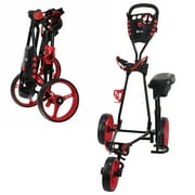 Ram Golf X-Pro Laser 3 Wheel Golf Pull Cart with Seat