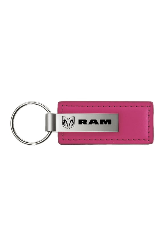 Ram Grill Pink Leather Logo Key Chain Fob Official Licensed