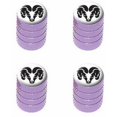 thumbnail image 1 of Ram Head Black on White Tire Rim Wheel Aluminum Valve Stem Caps, Multiple Colors, 1 of 1