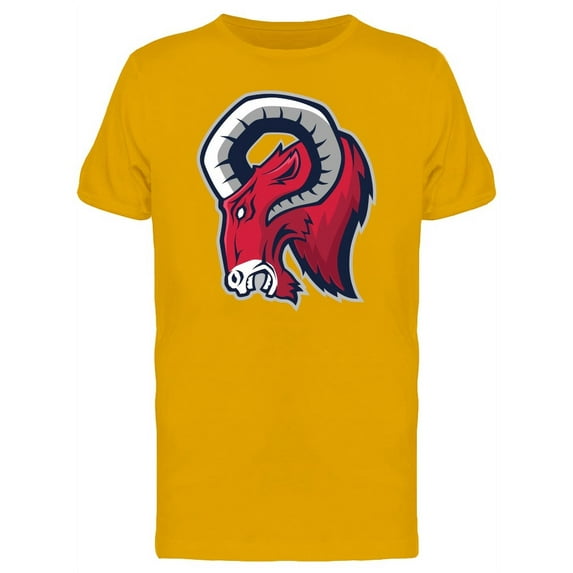 Ram Head Mascot T-Shirt Men -Image by Shutterstock, Male Small