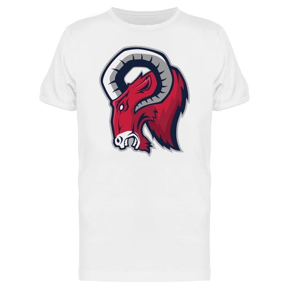 Ram Head Mascot T-Shirt Men -Image by Shutterstock, Male x-Large