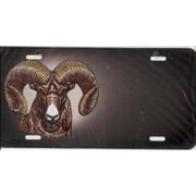 Ram Head Offset Airbrush License Plate Free Names on Air Brush