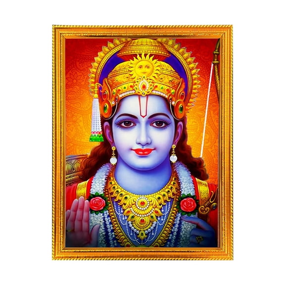 Ram Ji-Religious God Photo Frame for Home & Pooja Room Decor