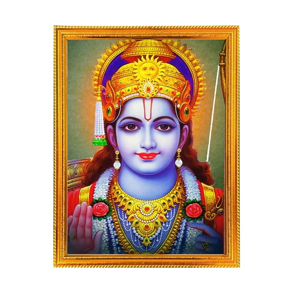 Ram Ji-Religious God Photo Frame for Home & Pooja Room Decor