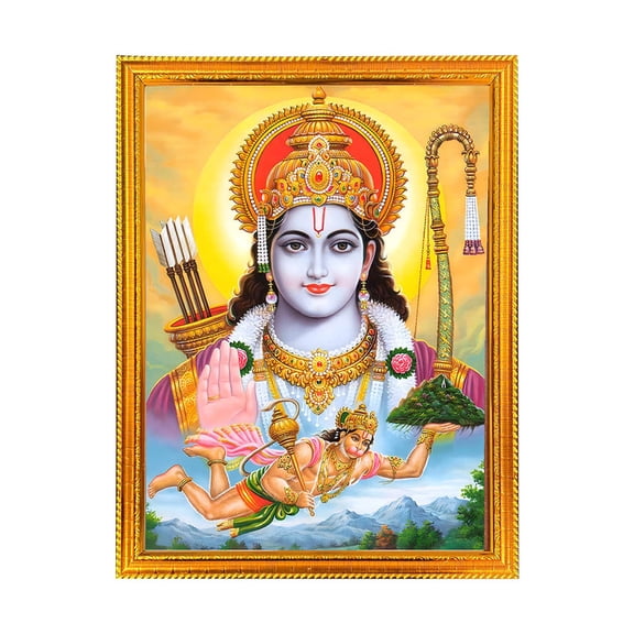 Ram Ji-Religious God Photo Frame for Home & Pooja Room Decor