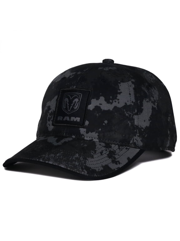 Logo Woven Patch All Over Print Camo Pre-Curved Adjustable Hat